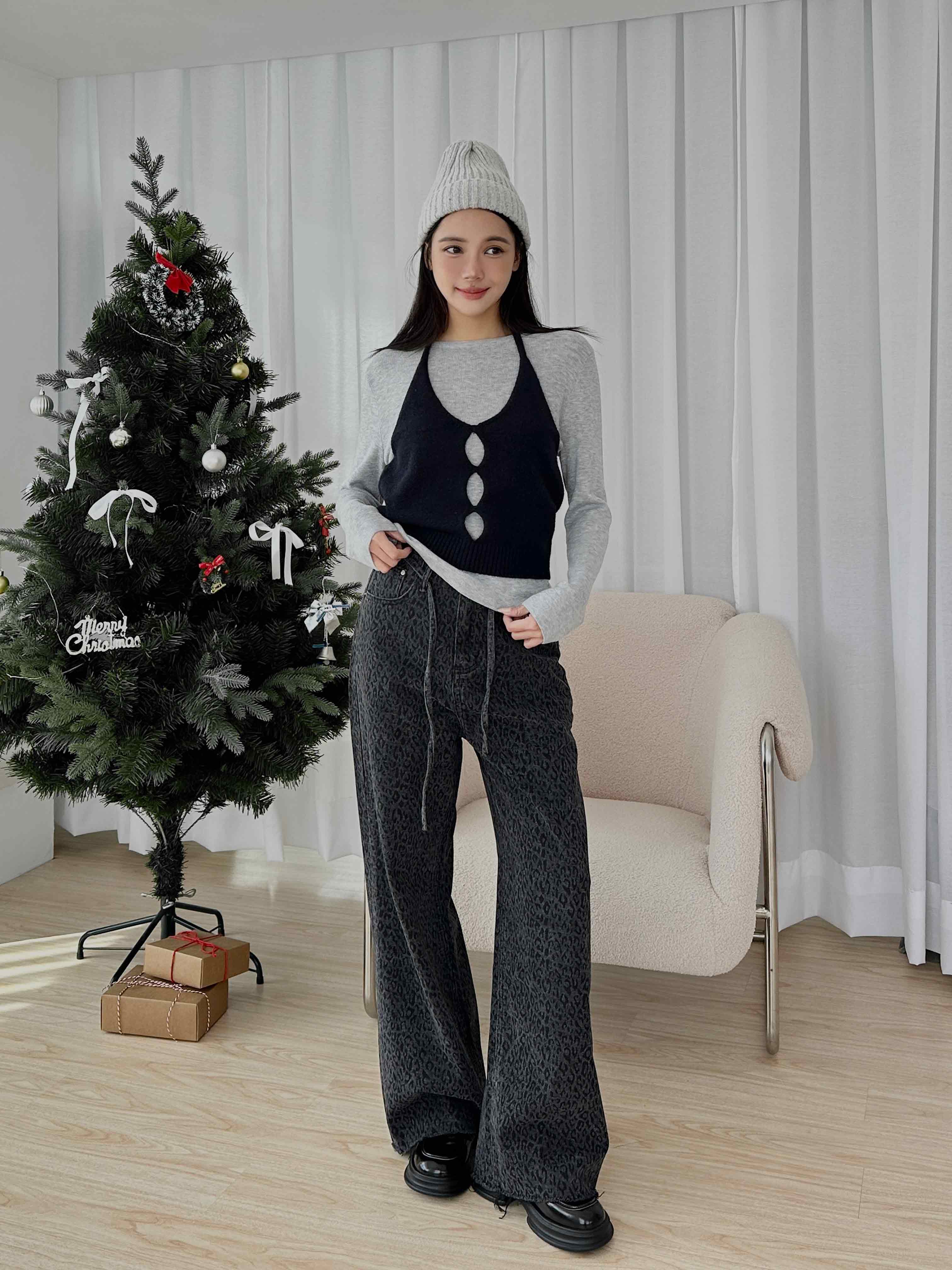 綁帶層次二件式上衣