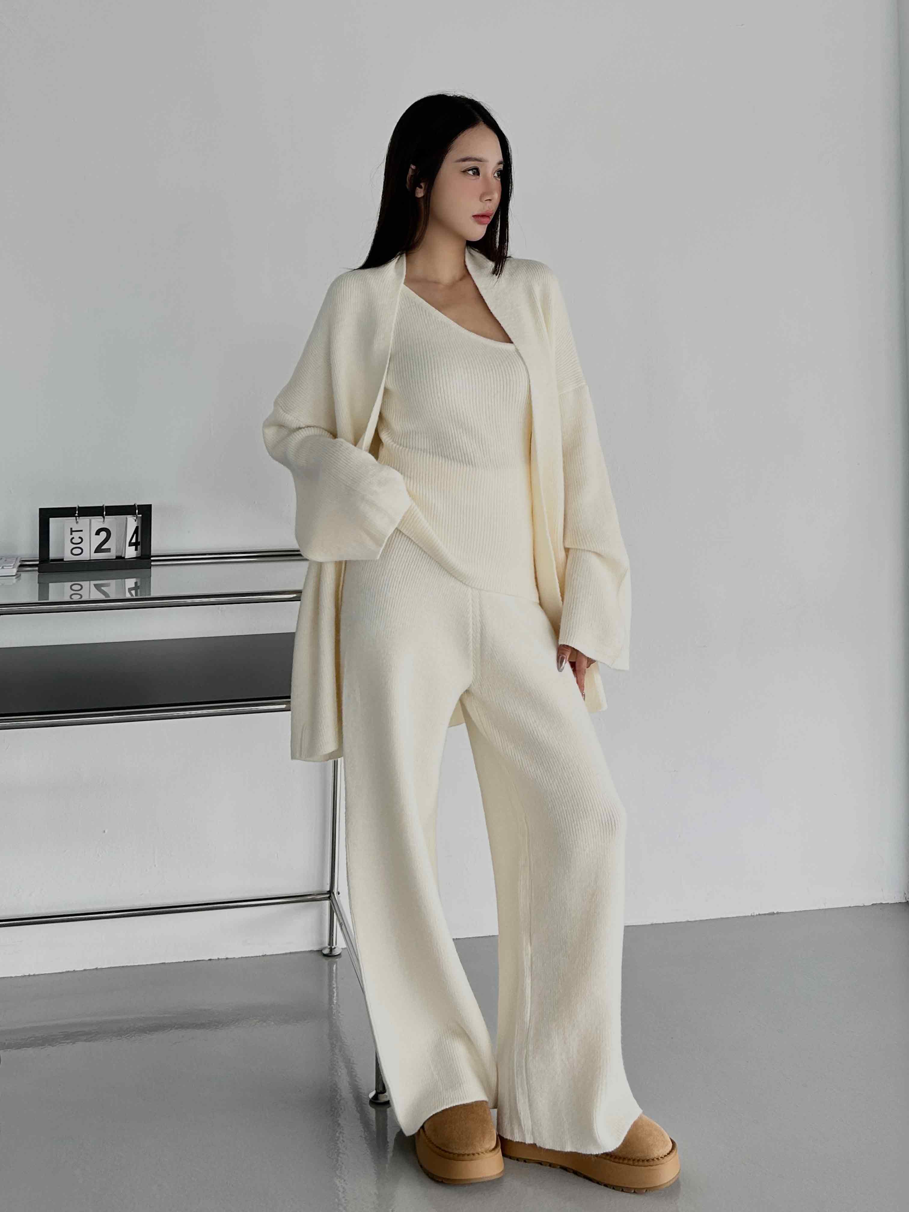 柔感針織三件套裝