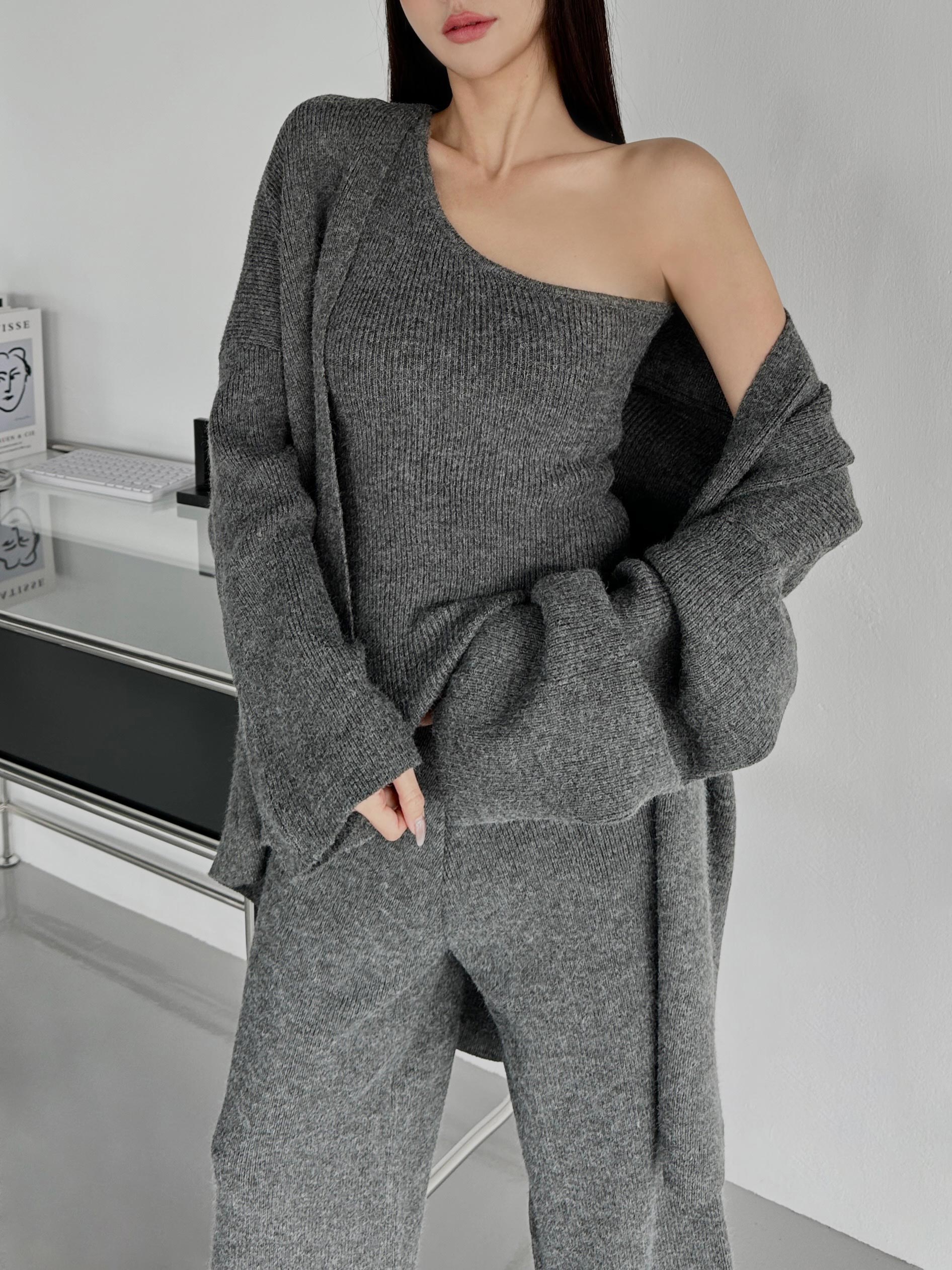 柔感針織三件套裝