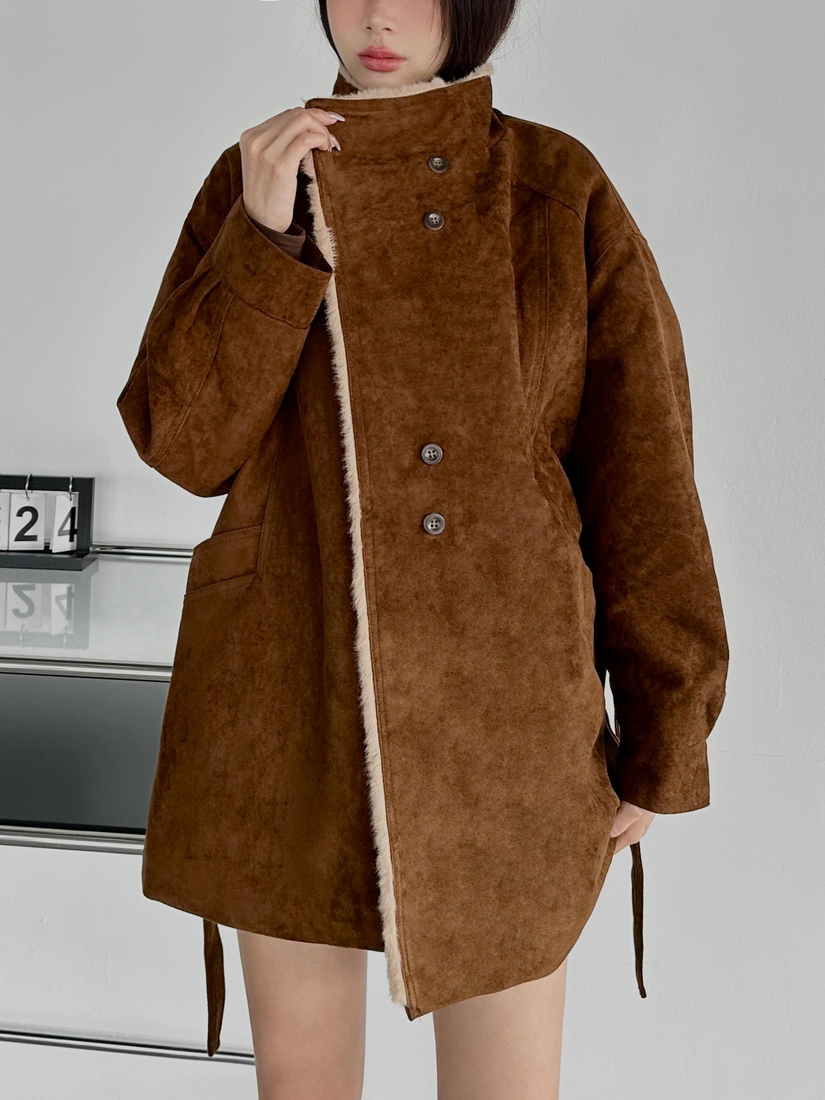 毛絨麂皮外套 (附帶)