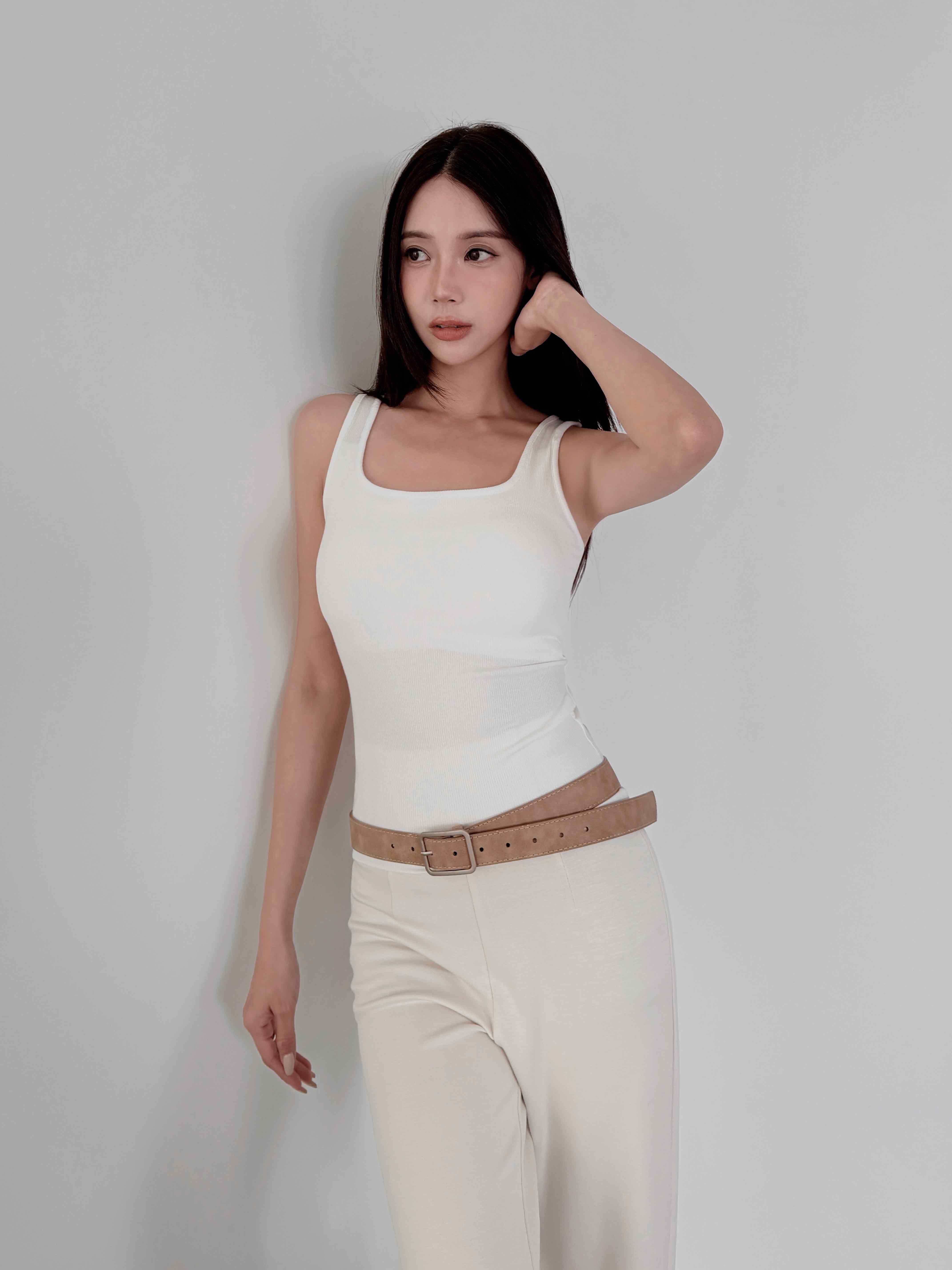 羅紋大U領美背 BRA TOP