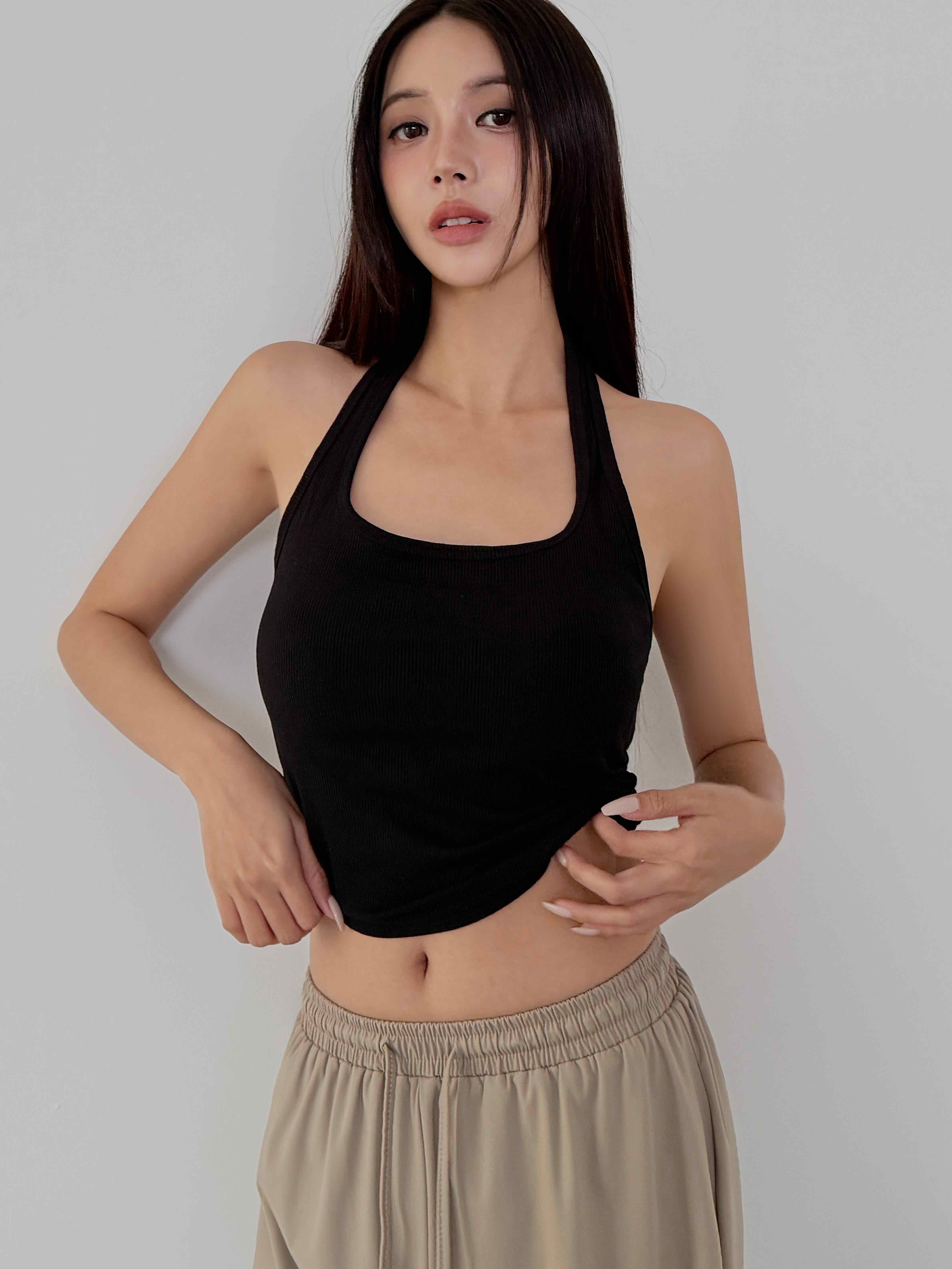 棉彈繞脖美背 BRA TOP