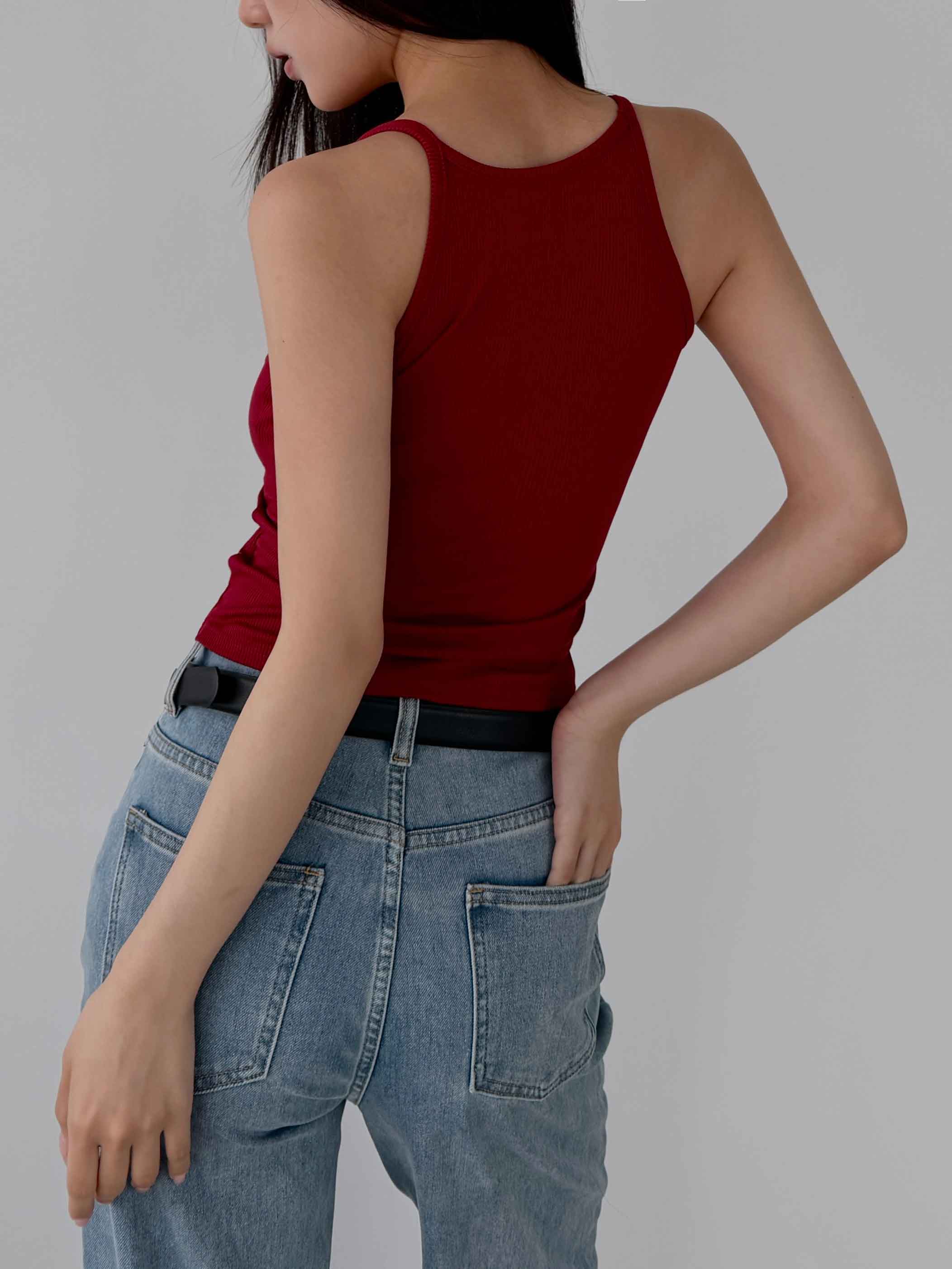 棉質柔彈V領 BRA TOP