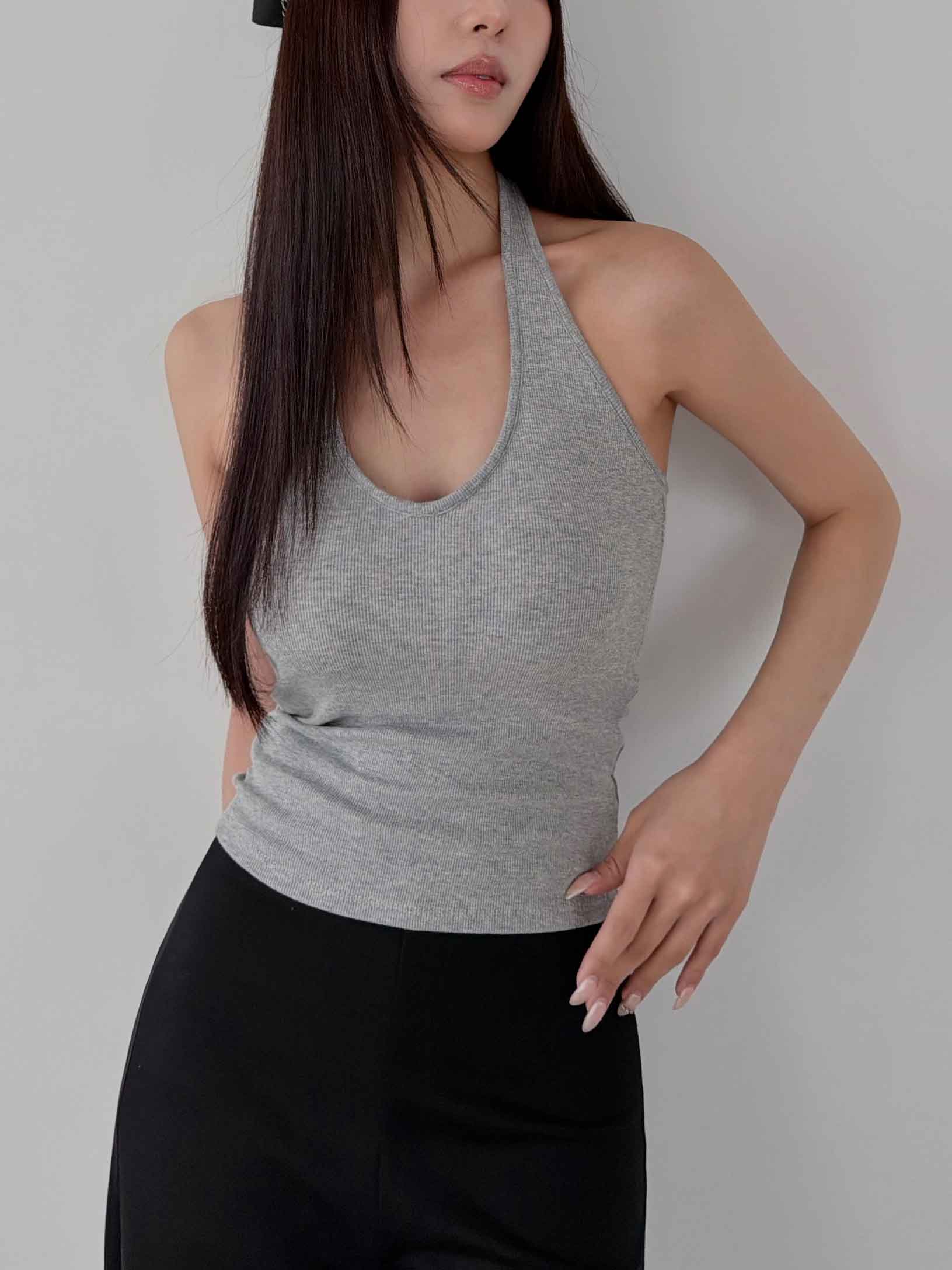 柔彈V領繞脖 BRA TOP