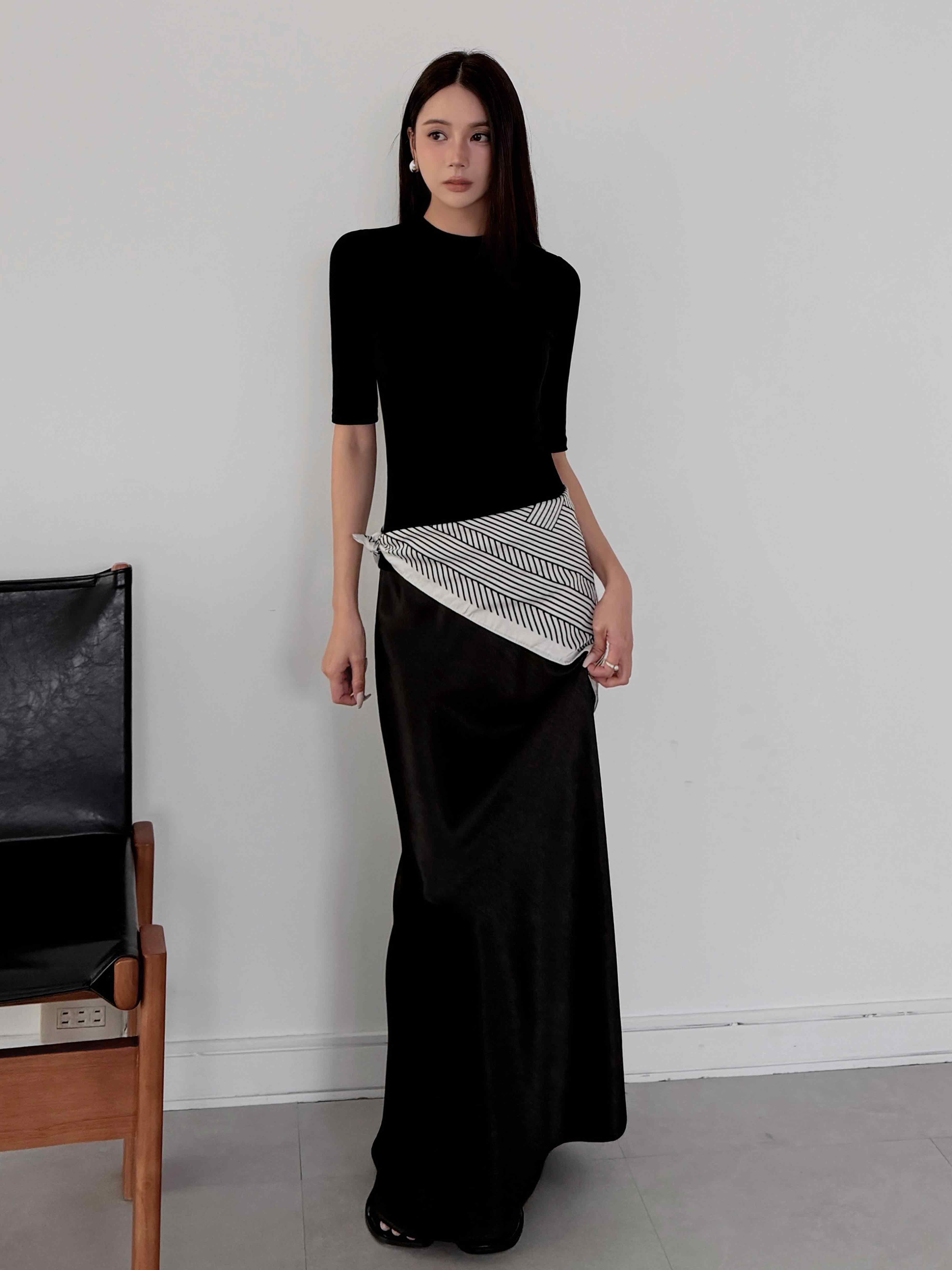 超柔彈五分袖上衣