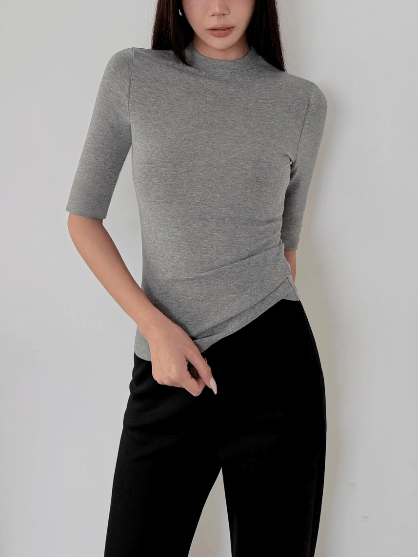 超柔彈五分袖上衣