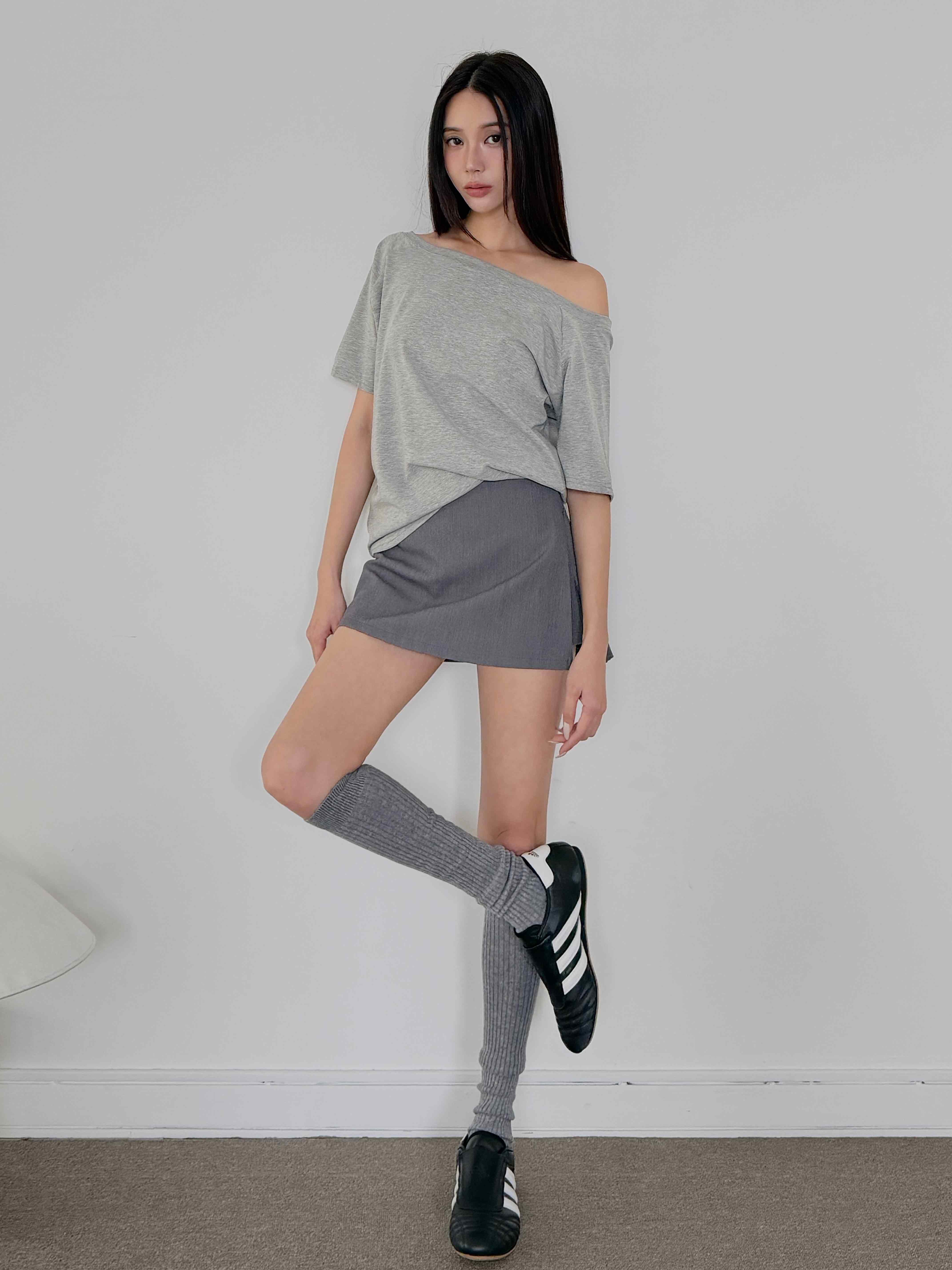 棉質舒柔彈力平口上衣