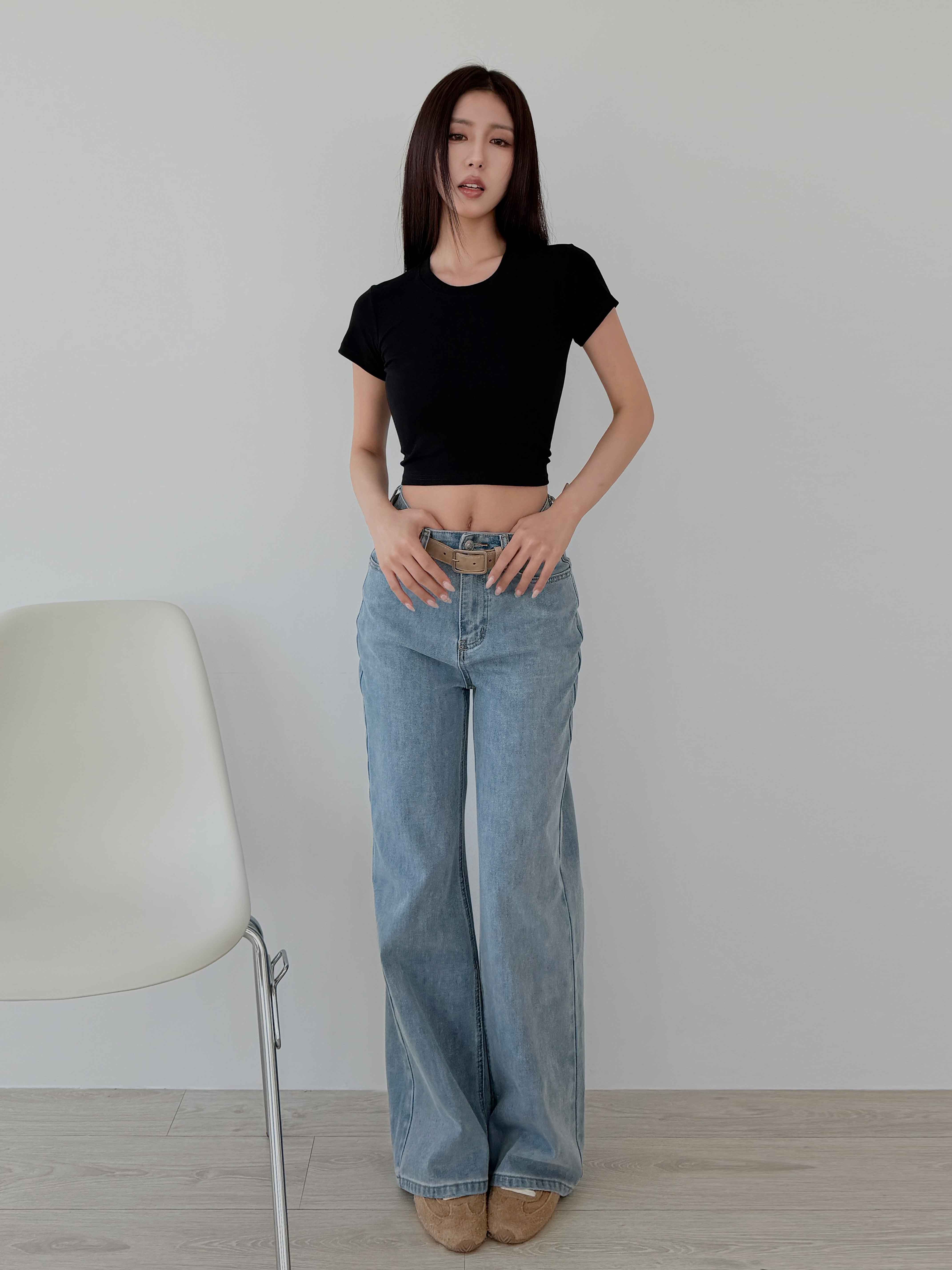 精梳棉後中線短版TEE