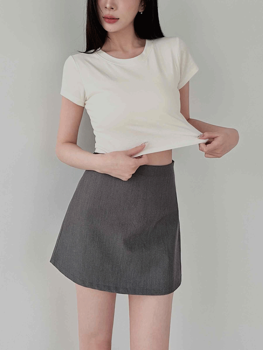 (預購3/23到貨) 精梳棉 BRA TOP 短版TEE