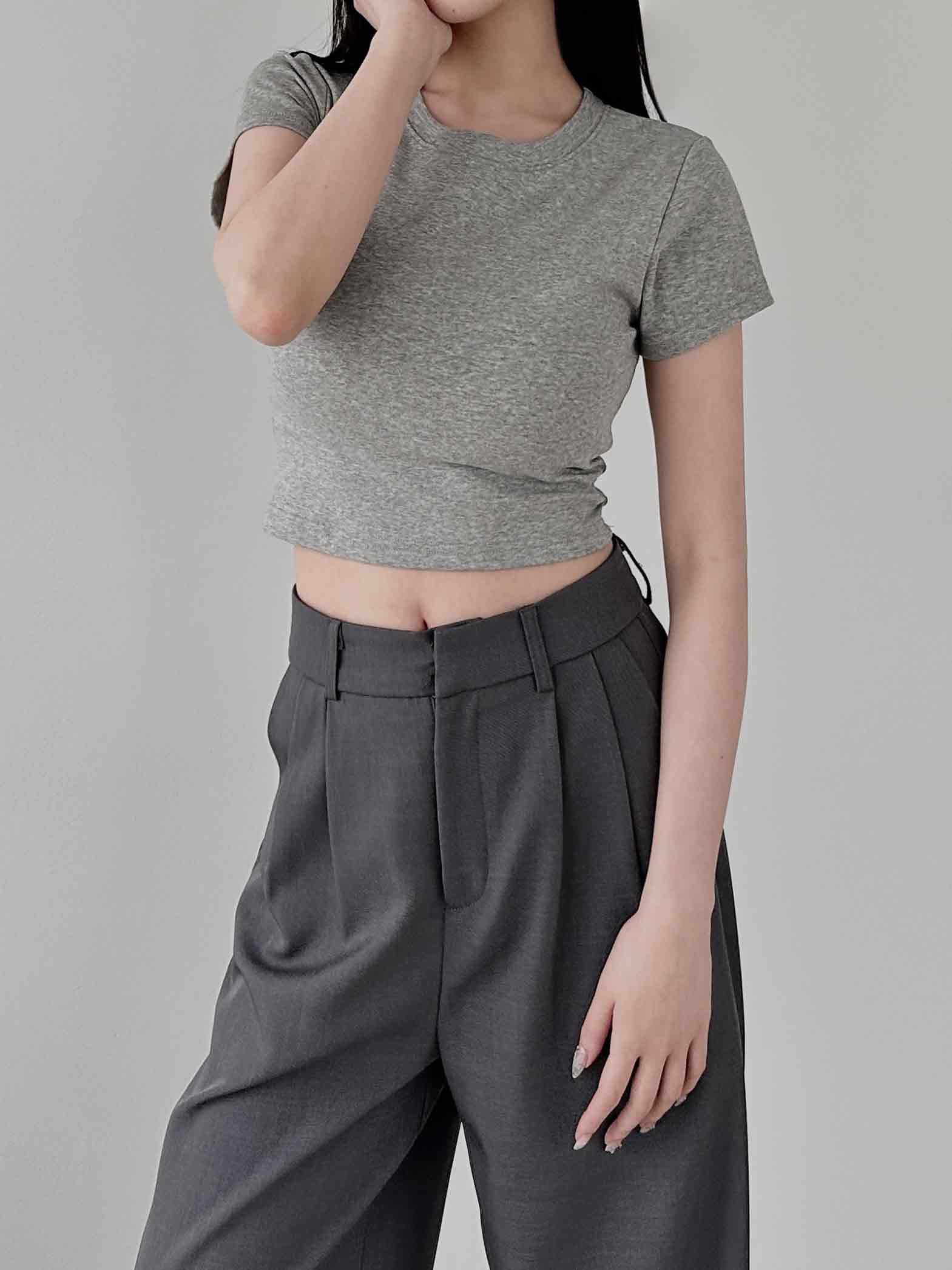 (預購3/23到貨) 精梳棉 BRA TOP 短版TEE