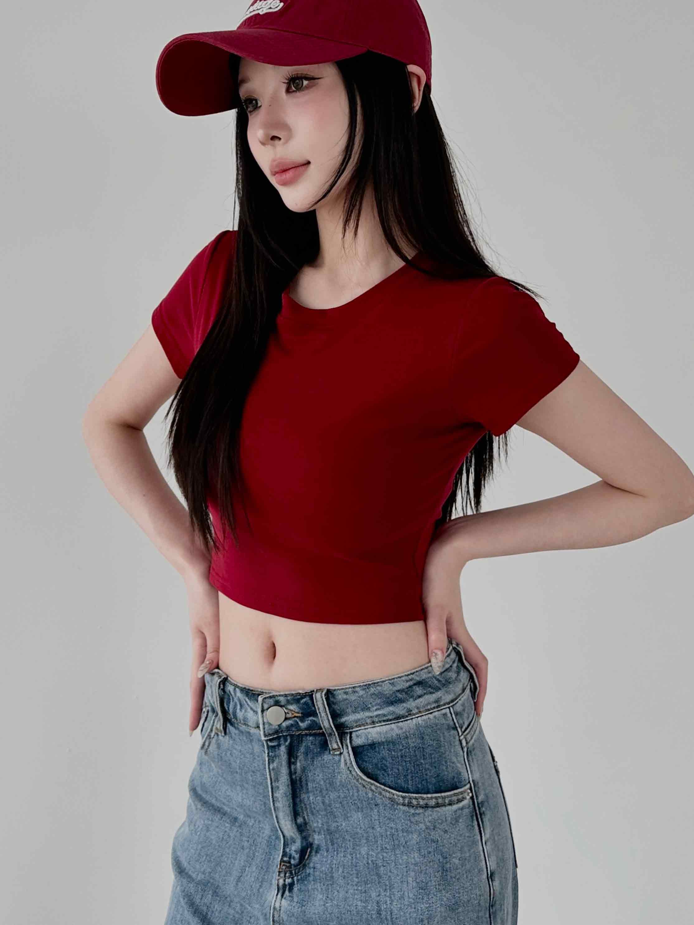 (預購3/23到貨) 精梳棉 BRA TOP 短版TEE