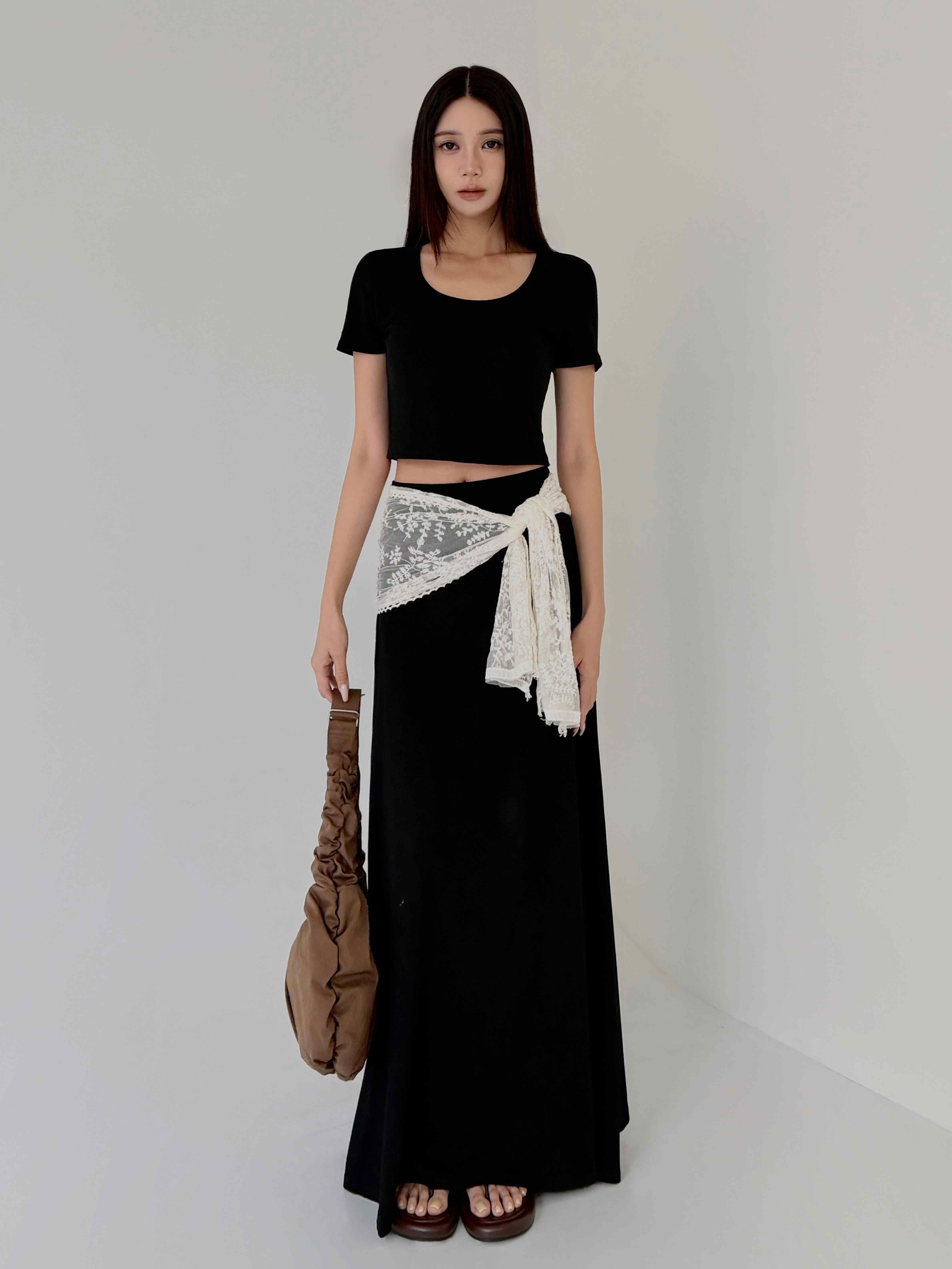 彈力 BRA TOP 長裙套裝