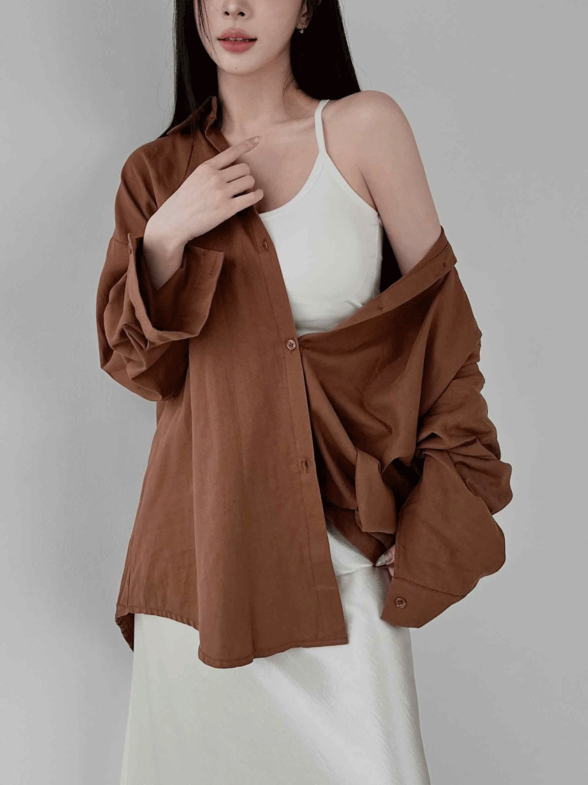 100%棉質經典寬鬆襯衫