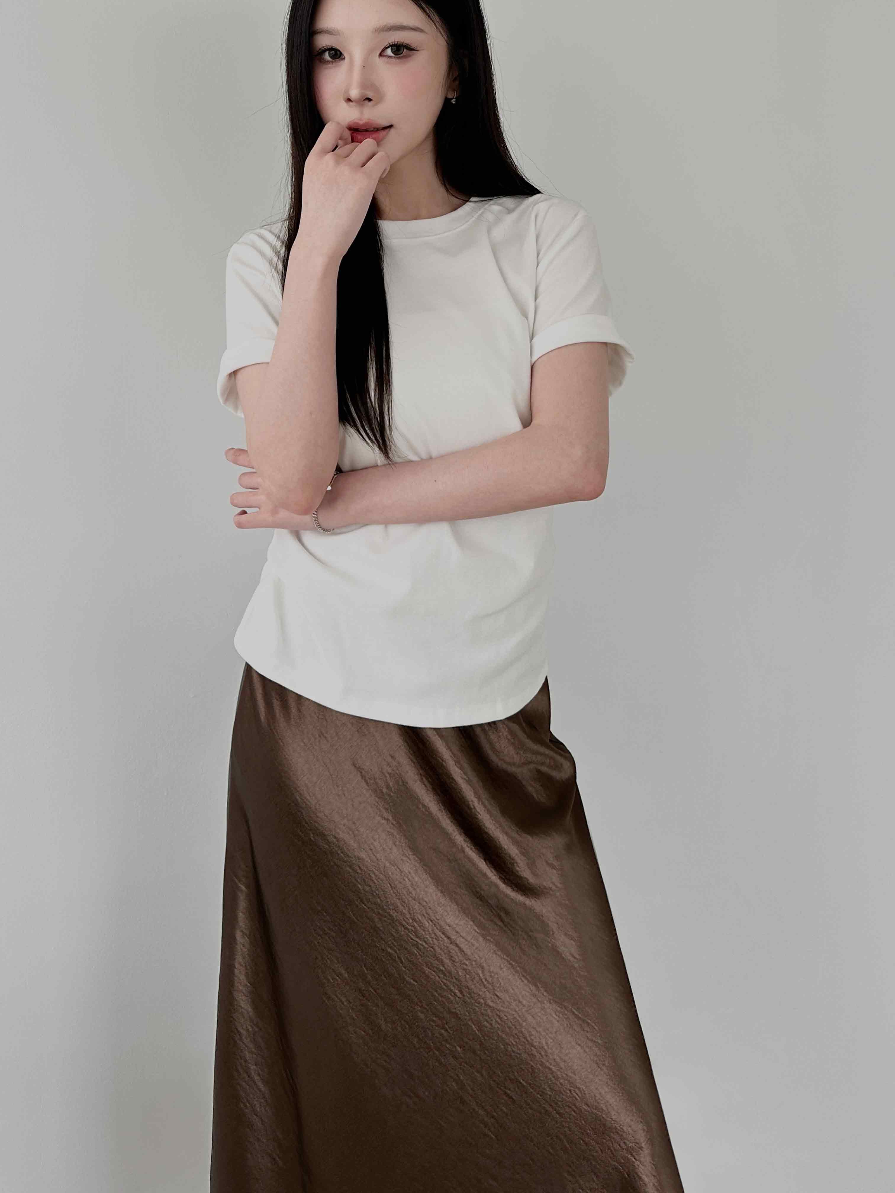 柔彈圓領精梳棉TEE