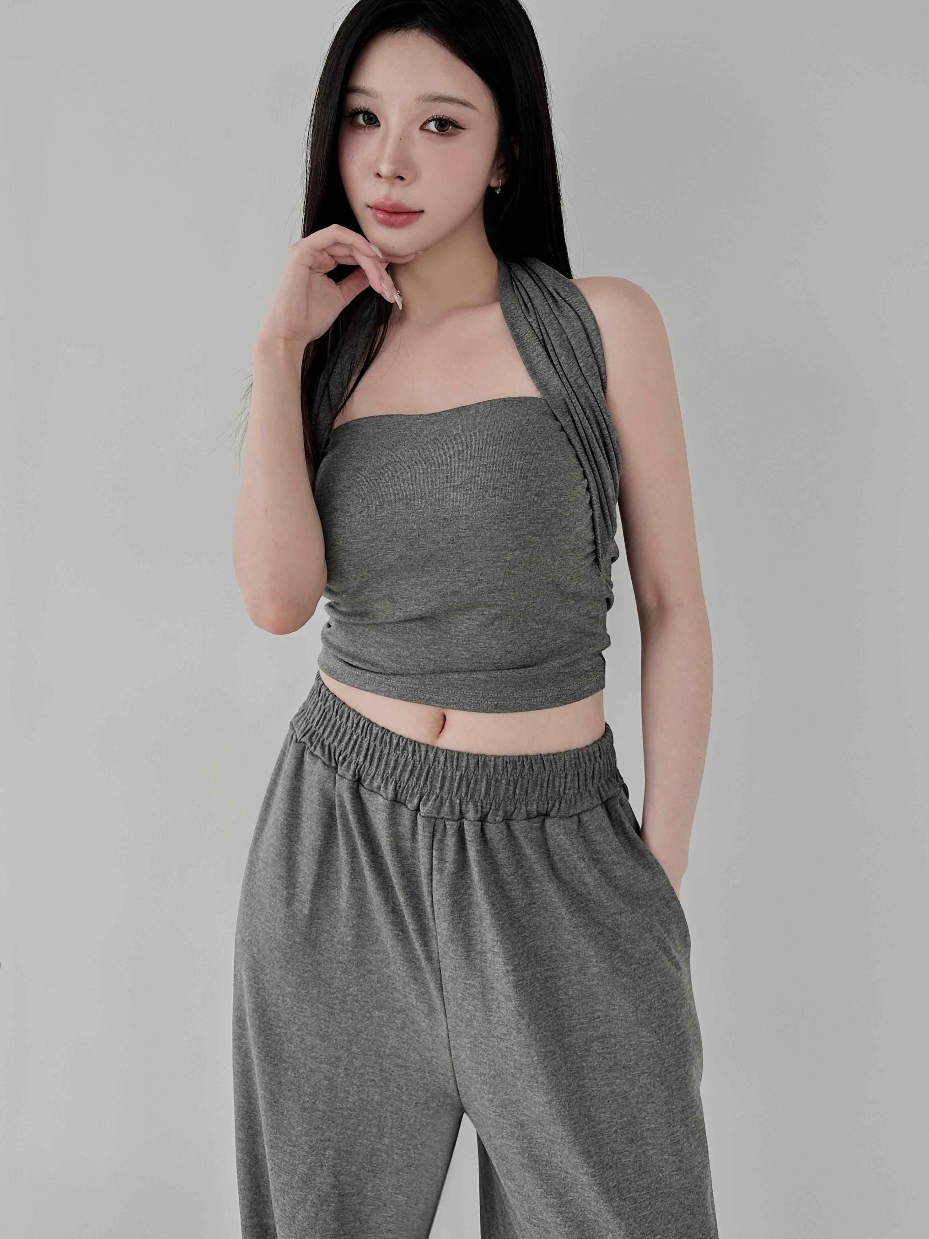 棉質 BRA TOP 長褲套裝