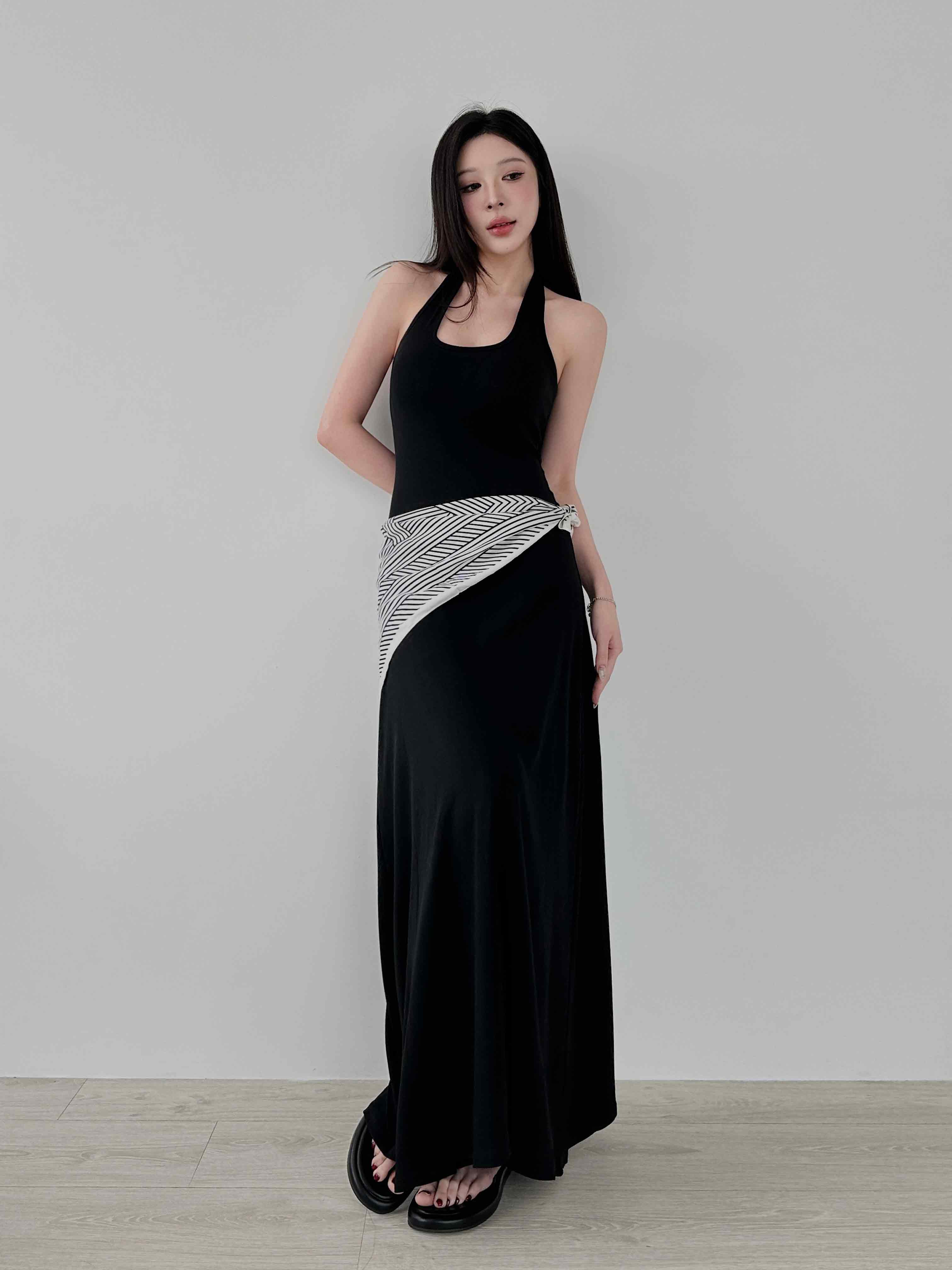 棉質繞脖 BRA TOP 洋裝