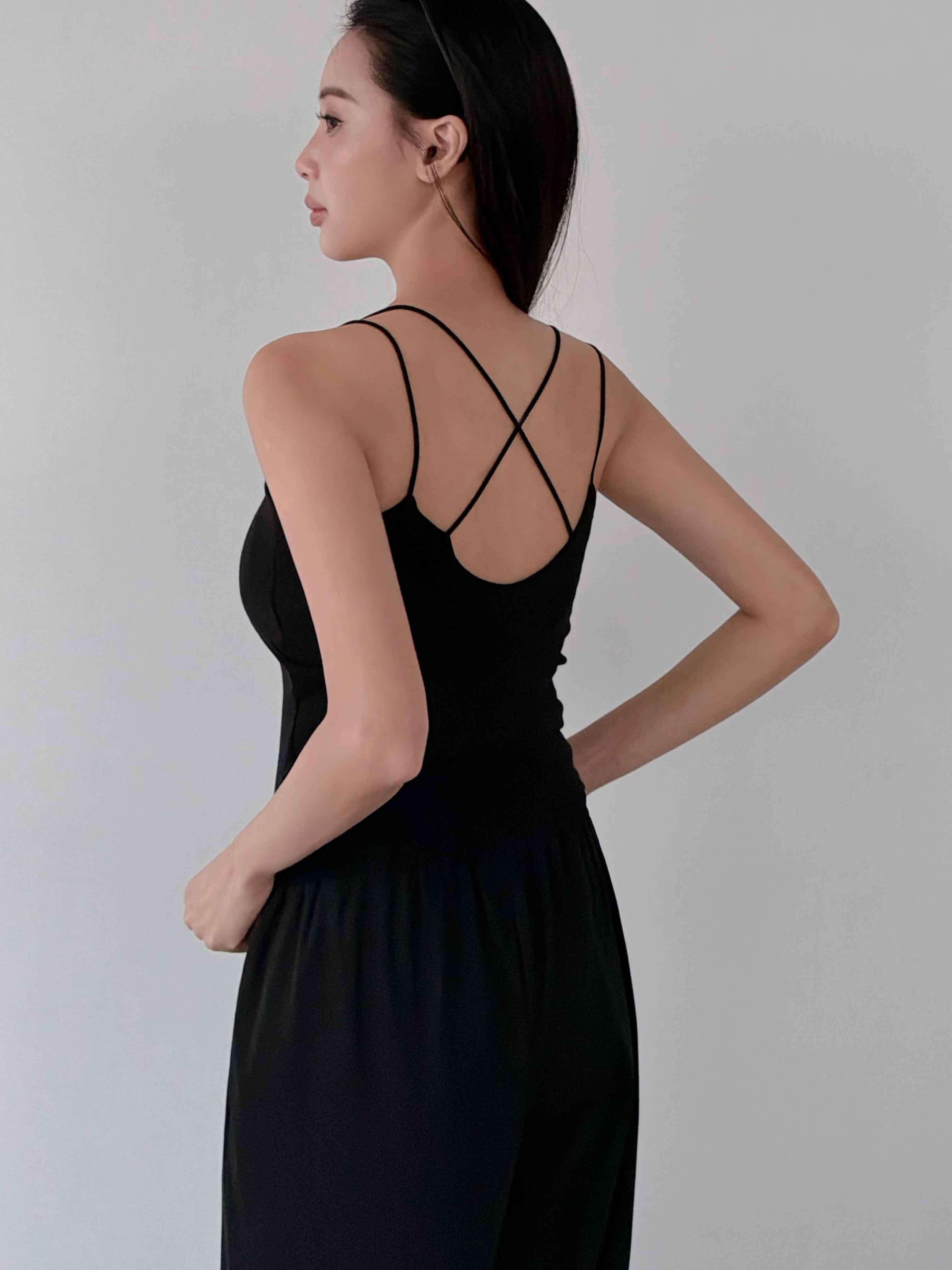交叉美背細肩 BRA TOP