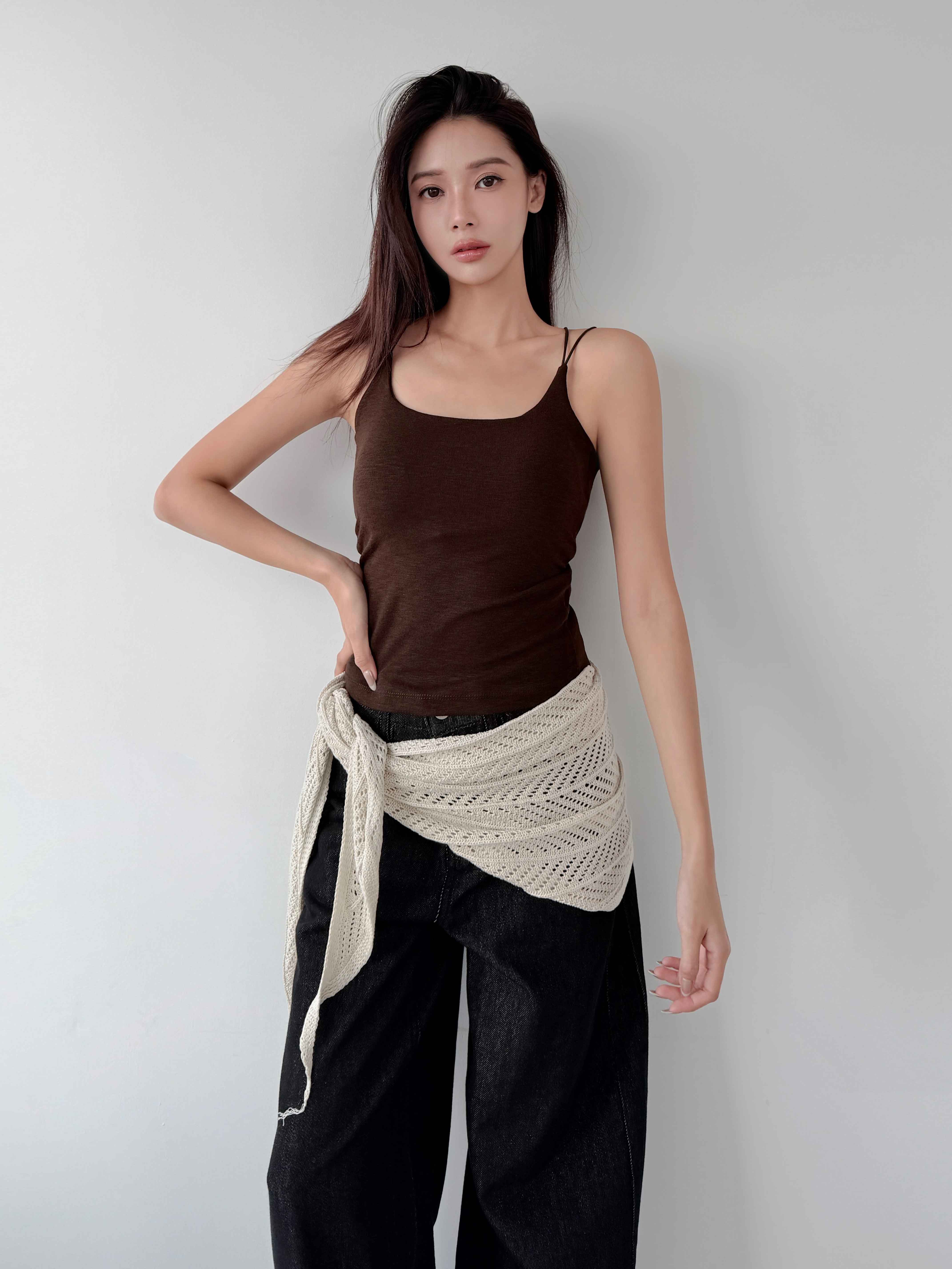 交叉美背細肩 BRA TOP