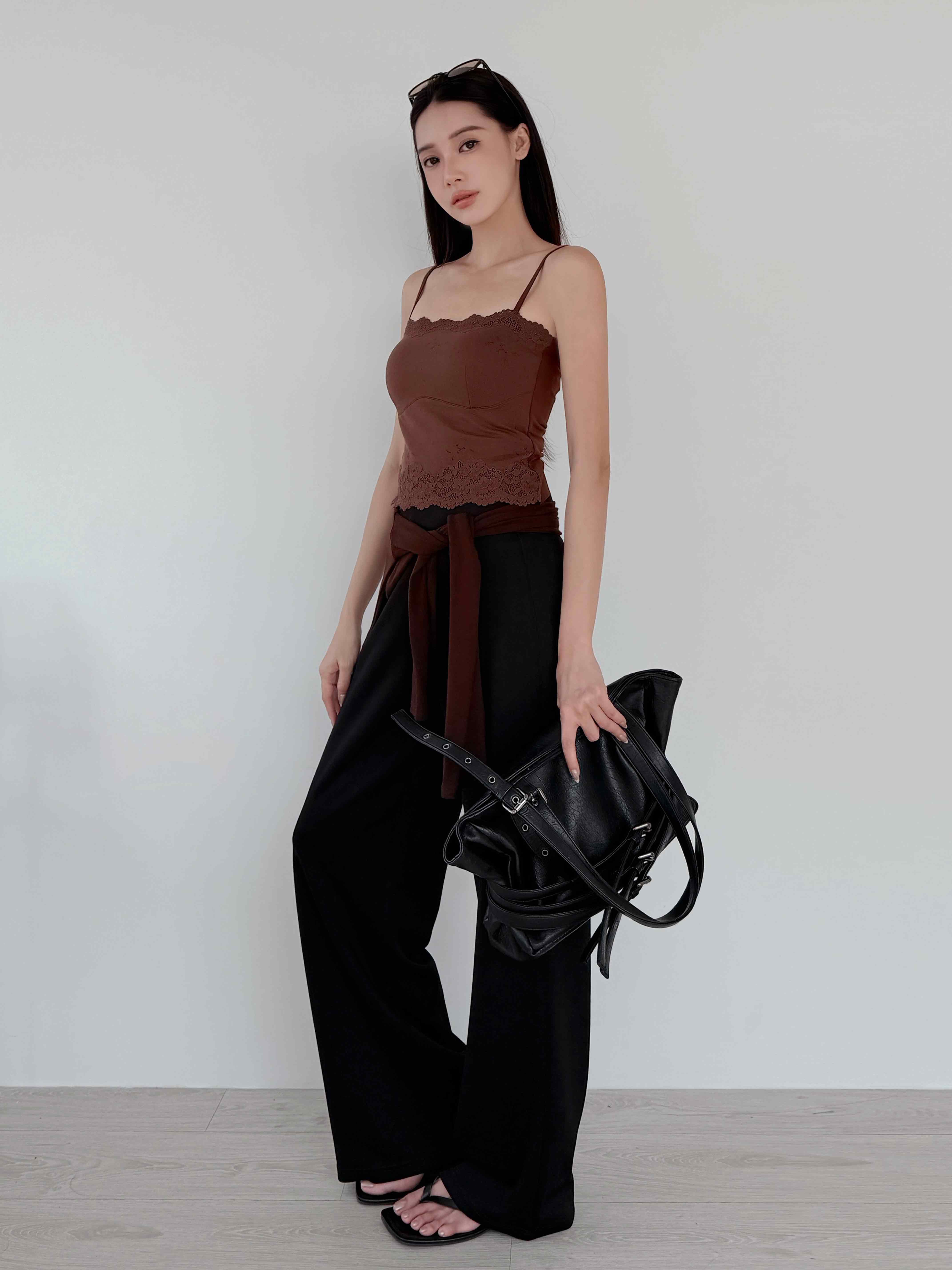 柔暖磨毛蕾絲 BRA TOP