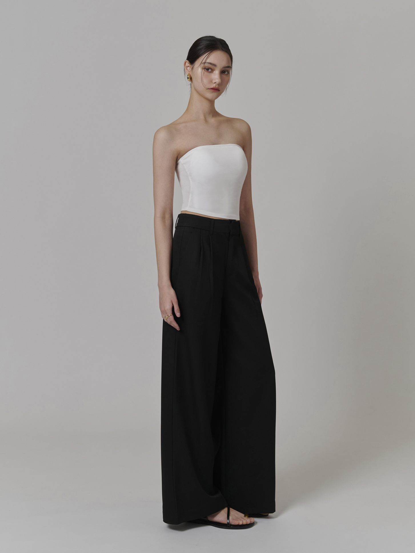 垂墜感西裝寬褲