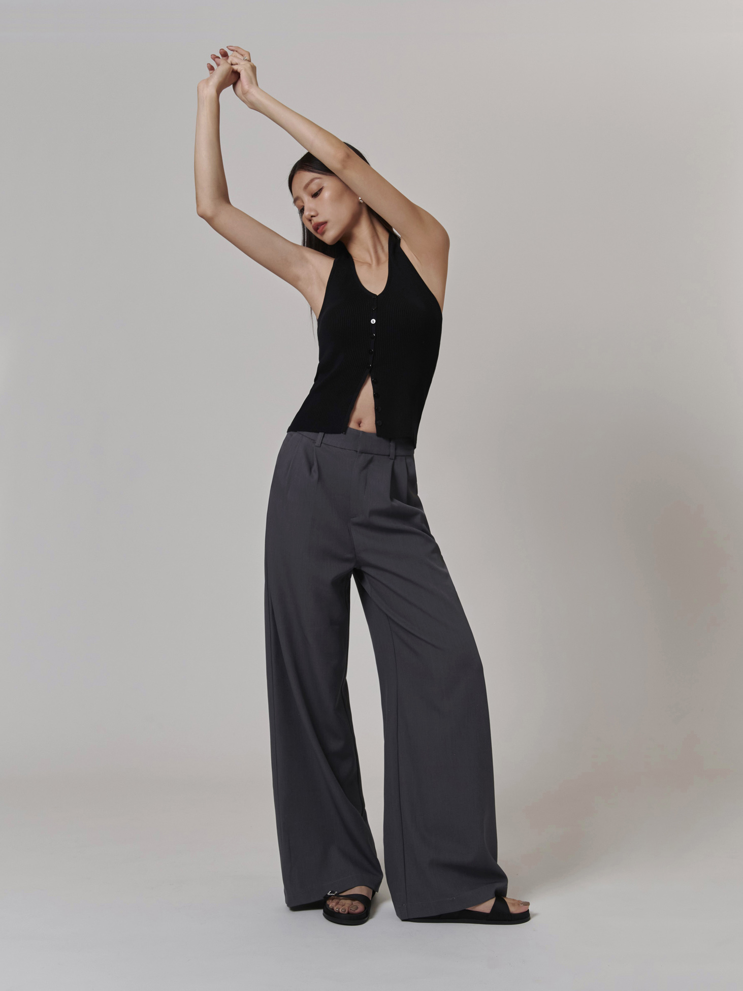 垂墜感西裝寬褲