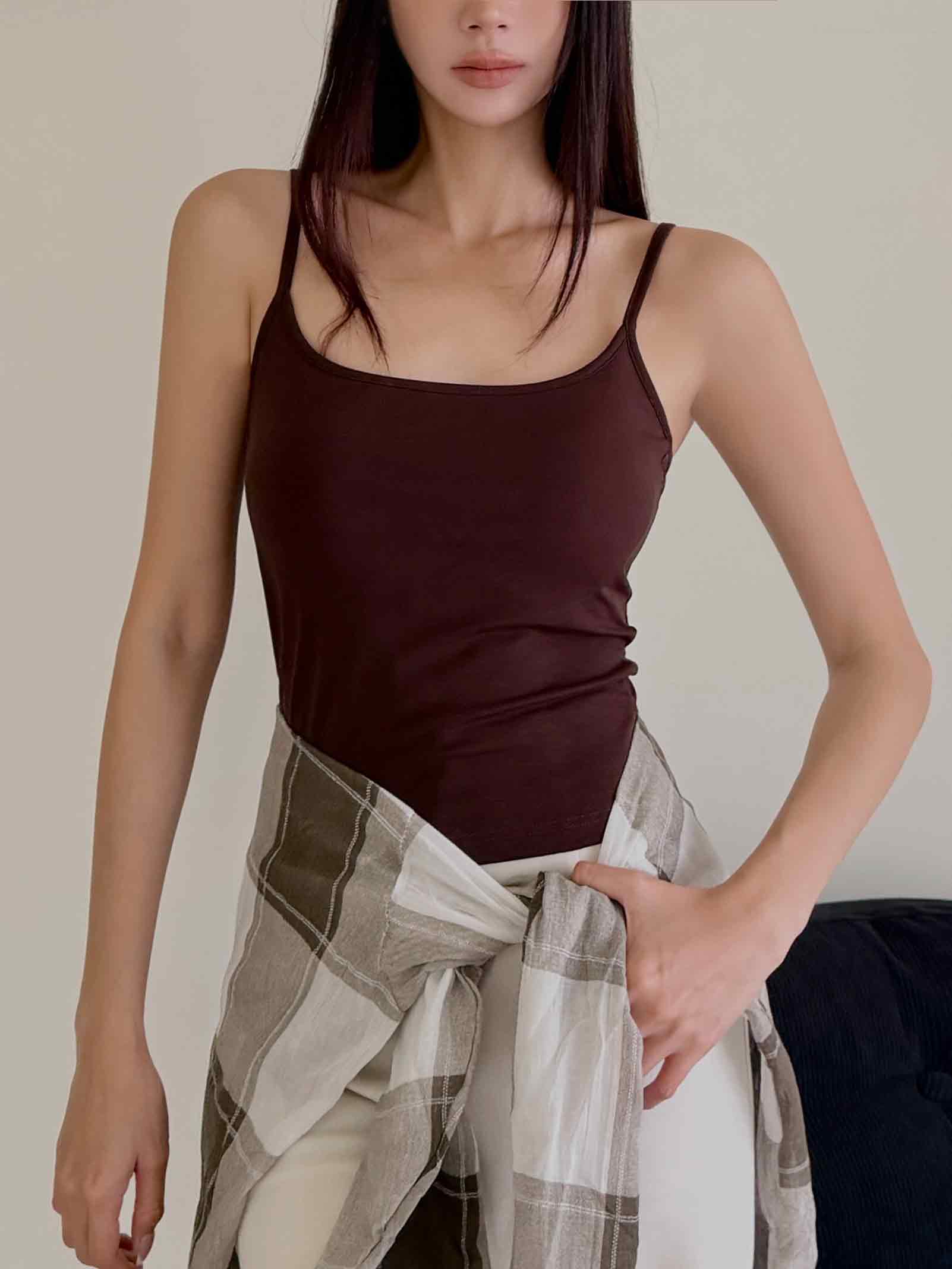 萊賽爾彈力細肩 BRA TOP