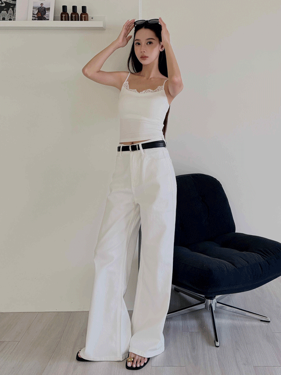 蕾絲彈力細肩BRA TOP
