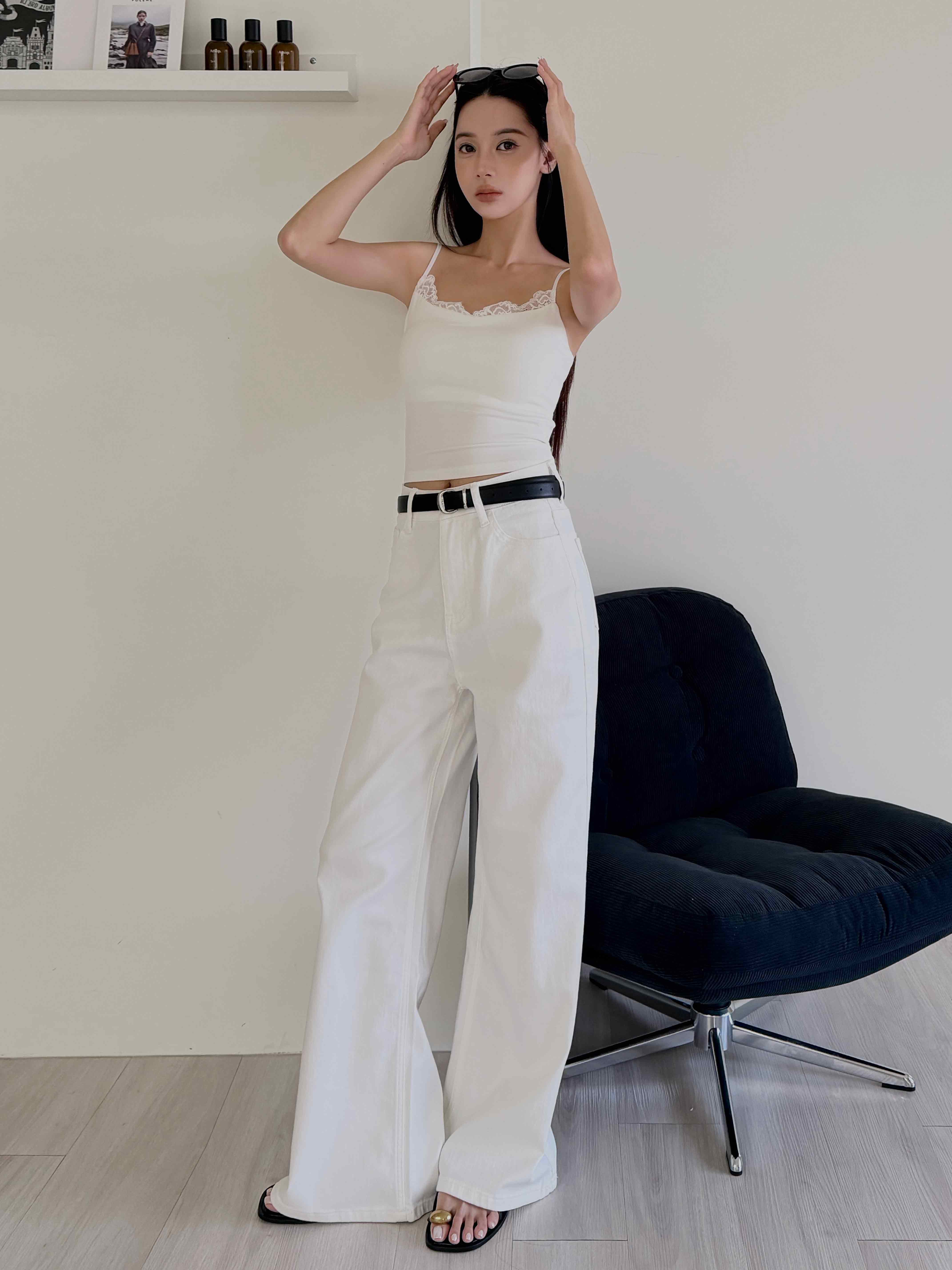 蕾絲彈力細肩BRA TOP